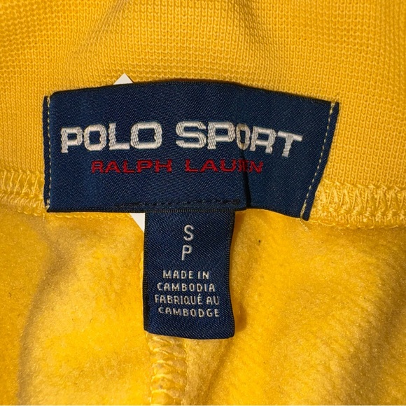 Polo Ralph Lauren Sport USA Yellow Shorts Mens Size Small - Picture 4 of 9